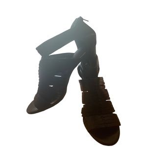 Franco Sarto black heeled sandals